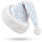 KONVINIT Pailletten Weihnachtsmütze Nikolausmütze Erwachsene Luxus Glitzer Weihnachtsmann Mütze Santa Claus Mütze für Herren und Damen,weiss
