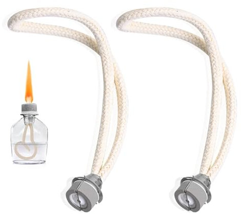2 Stück Duftlampe Docht für Lampe Berger, Dochte für Öllampe, Universelle Katalytische Lampenwicke für Aromatherapie Diffusoren, Geeignet für Verschiedene Modelle (Silbriges Metall)