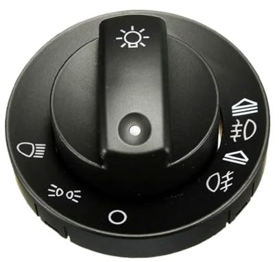 LHVHPKUKAN Scheinwerfer-Nebelscheinwerfer-Lampensteuerschalter-Abdeckkappe Reparatursatz Passend for Audi A4 S4 8E B6 B7 2000-2007 8E0941531 8E0941531A 8E0941531C