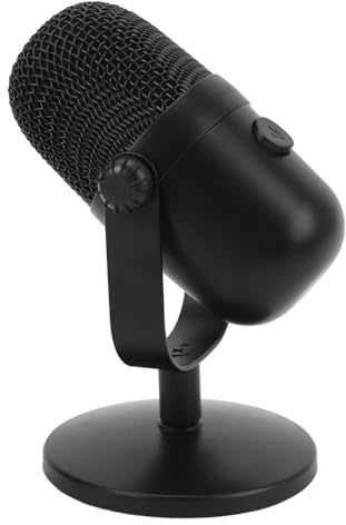 Fockety Microphone USB, Microphone de Jeu à Condensateur avec Lumières RVB, Micro USB PC à Condensateur pour PC, OS X, Streaming, Enregistrement, Podcast, Chat, Youtube