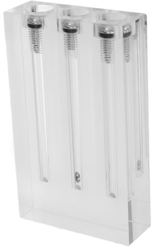 SOLUSTRE Acryl Ölqualitätsprüfer 3-Loch Viskositätstester Für Motor Und Getriebeöl Kfz Öltestgerät Vielseitig Einsetzbar