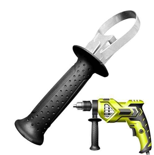 Lunaobrik Hammer-Vordergriff - Hammerbohrer-Griff, Griffwerkzeuge Hohlseiten-Frontbohrer-Ersatzzubehör | Bohrhandgriff Ergonomischer Hilfshammer-Griff an der Vorderseite zum Zerkleinern und Schlagen