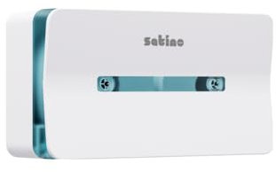 Satino HYGINITY Jumbo Doppel Toilettenpapier Spender - Made in Germany – Toilettenpapierspender mit Füllstandsanzeige - für Gewerbe & Industrie – weiß