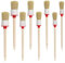 MISIQIMA 8 Stück Borstenpinsel, Pinsel Rund, Wachspinsel, Lackpinsel, 20MM|25MM|30MM|35MM Rundpinsel Set, Naturborstenpinsel für Malerei, Streichen sie die Wände und Möbel