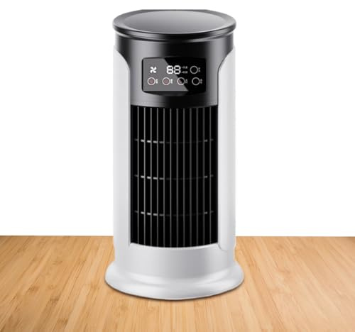 Rrlihjgu Ventilateur Climatiseur - Ventilateur Personnel Rafraîchisseur d'Air Évaporatif | Vitesses Réglables Minuterie USB Silencieux pour Chambre Bureau Chevet Camping