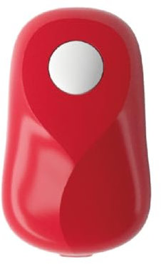 Electric Tin Opener with Smooth Edge Cutting - One Touch Automatic Can Opener UK | Cordless Operation with Auto Stop & Safety Lock | Easy-Open Design for Arthritic Hands (Red)