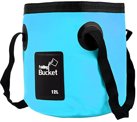 Douche extérieure extérieure RV avec serrure Kit de boîte de douche RV for bateau Marine camping-car camping-car caravane camping-car accessoires,Ajustement Précis(12L Folding Bucket)