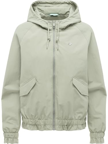 Ragwear Damen leichte Übergangsjacke wasserdichte Jacke mit verstellbarer Kapuze Kissi XS-XXL