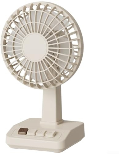 Ventilatore da Tavolo Vintage, Ventilatore da Tavolo Portatile Ricaricabile USB Con 5 Velocità, 2000 mAh, Inclinazione 90°, Per Mini Ventilatore Elettrico Silenzioso, Ricaricabile con Scheda USB