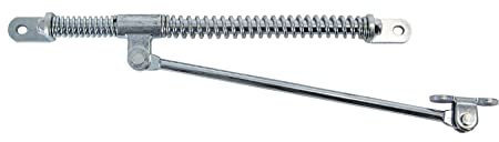 Door Check and Hold Back with 11 Inch Arm/13 Inch Slide Rod/30 Pound Spring