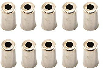 50 Stück Fahrrad Bremszug Bowdenzug Hüllen End Kappen Ferrule Edelstahl Hülsen