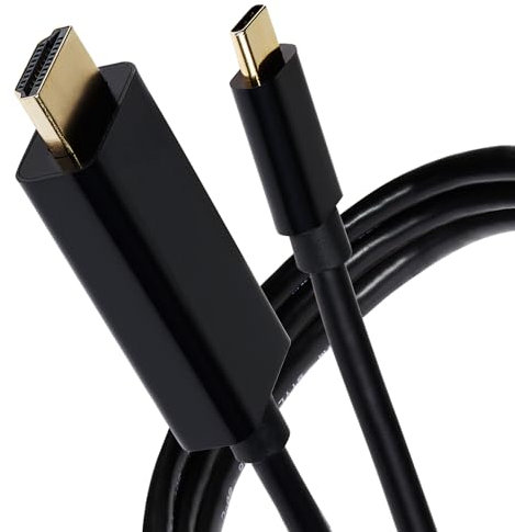 Maplin USB-C to HDMI Cable Supports 4K@60Hz Ultra HD 2m, Compatible Lenovo, HP, XPS Laptops, MacBook Pro/Air, iMac, iPad Pro, iPhone 15 series, Galaxy, Surface etc