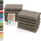 ZOLLNER 10er Set Seiftücher - weiche und saugstarke Waschlappen - waschbar bis 95°C - Baumwolle - 30x30 cm in Fango