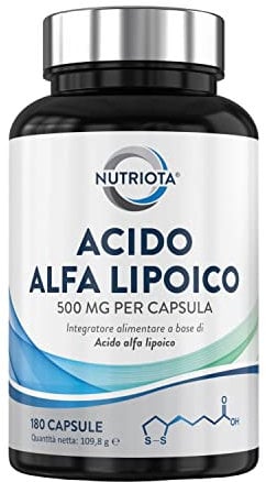 Acido alfa lipoico ALA 500 mg | 180 capsule