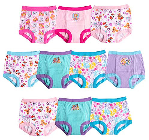 Paw Patrol Baby Toddler Girls Potty Training Pant Multipacks Underwear, 10-Pack, 18 Months (Pack of 10)