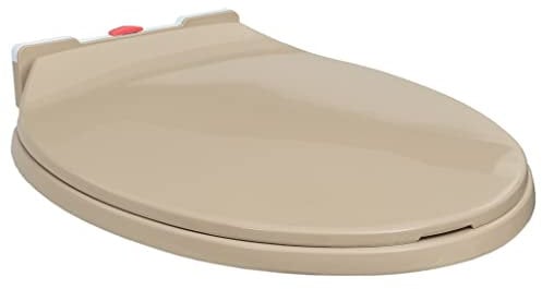 vidaXL Superior Soft-Close Quick Release Toilet Seat | Adjustable Oval Shape | High Durability Polypropylene | Easy to Clean | Beige | Suitable for All Standard Bowls