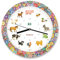 KOOKOO KidsWorld Garden Love, Bauernhofuhr mit 12 echten Tierstimmen vom Land, Quarzwerk, 34cm