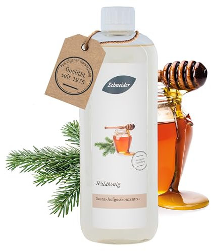 Saunabedarf Schneider - Aufgusskonzentrat Waldhonig - sinnlicher, süßlich-waldiger Saunaaufguss - 250ml Inhalt