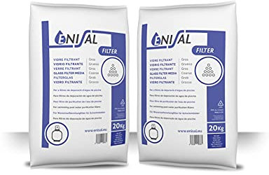 Enisal Vidrio Filtrante Grueso para filtración de Piscinas 40kg