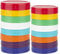 Tiardey 16 Pcs Colored Plastic Mason Jar Canning Lids – 8 Wide Mouth(86mm) & 8 Regular Mouth(70mm) Ball Mason Lids