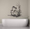 Schwan Wandtattoo Badezimmer Dekoration Vinyl Wandaufkleber Liebe Schwan Tapete Abnehmbare Schwimmen Tier Wandtattoo Vinyl Kunst Ay035 57 * 57C​​M