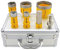 HIGHDRIL Fliesenbohrer Diamantbohrer Set 7 tlg - 20/25/35/50/68mm Lochsägen+20mm Fräsbohrer+Adapter für Porzellan Keramik Fliesen Granit Marmor
