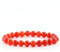 Ouubuuy Roter Achat Armband,8mm Heilsteine Armband, Edelstein Armband Damen, Stein Armband Damen,Armband Perlen Damen,Armband Damen Perlen