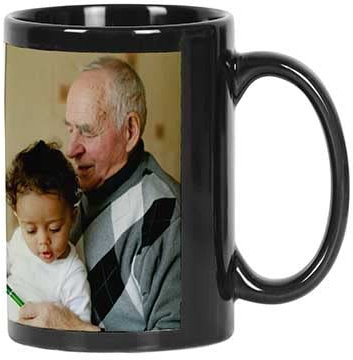 Printtoo Collage De Fotos Personalizado Taza De Cafe Best Grandpa Ever Imagen De Encargo Copa De CER¡Mica Lavavajillas Y Caja De Microondas- 11 Oz- Black
