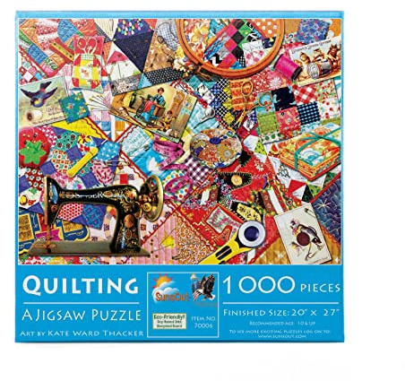 SunsOut Puzzle Kate Ward Thacker - Quilting - 1000 Teile