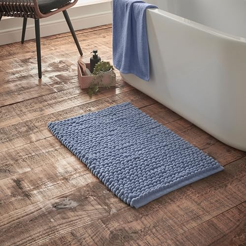 Bianca Aspen Bobble 50x80 cm Bath Mat Blue