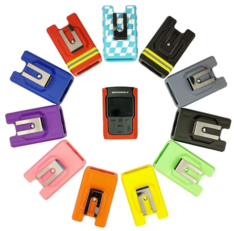 PROTEX-ON Holster passend für Motorola Advisor TPG2200 mit Metallclip (Version 2) (Orange)