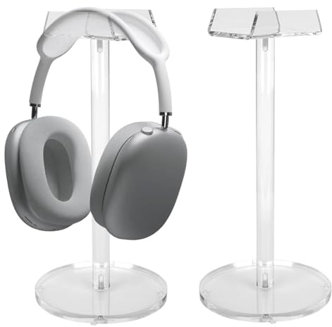 Dealpoli Acryl-Kopfhörerhalter, Arbeitsplatten-Zubehörständer, universell für alle Musik-Gaming-Headsets, 1 Packung (DP015)