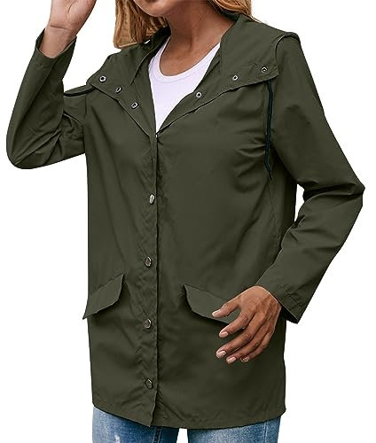Damen Mantel Fleece gefütterter Regenmantel Flauschigem Hundejacke Windbreaker Mit Kapuze Jacke Funktionsjacke Softshelljacke Frühjahr Trenchcoat Regenjacke Winterjacken Winter
