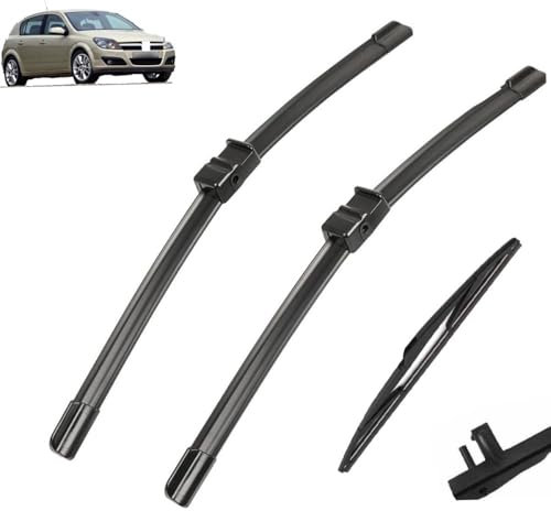 Autowischer, kompatibel mit Opel Astra H Van Schrägheck Kombi 5-Türer 2004–2009, Auto-Wischerblätter vorne und hinten, Scheibenwischer, automatische Windschutzscheibe, 22 Zoll + 18 Zoll + 12 Zoll (Co