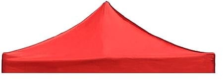 WUUISDNX Telone Parasole - Forte e Resistente all'Acqua per Gazebo Esterno Telone per Tetto in Tela Cerata Copertura per baldacchino per Esterni, Rosso, 3x3