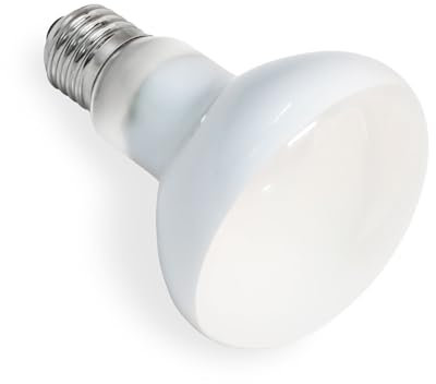 SCNNC Reptilien Wärmelampe Basking Spot 50W E27 R80 AC 220V, UVA Tageslicht Wärmelampe Terrarium Dimmbar, E27 Heizlampe für Schildkröte, Eidechsen, Vogelspinne, Schlange, Chamäleon, 1 Stück