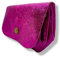 Générique Porte-Monnaie Femme en Cuir Irisé, Porte-Carte Brillant, Véritable, Trifold, 3 Compartiments (Fushia)