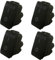 4 Pezzi Interruttore Bipolare 16A, 250V Compatibile Con Bticino Living NERO (4, Interruttore Bipolare 2003)