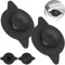 Tappo di scarico universale, 2 pezzi, Ø 11 cm, nero, in silicone, per scarico a valvola fino a Ø 100 mm, con ventose, filtro per rifiuti alimentari e capelli, filtro di scarico per lavello, lavabo