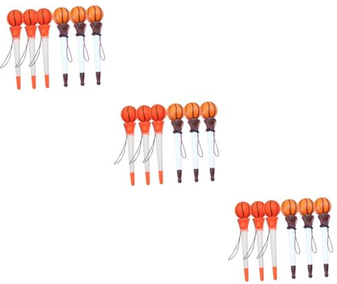EXCEART 18 Stk Basketball-kugelschreiber Gel-tintenstifte Schwarze Tintenstifte 0,5 Mm Lustige Stifte Kugelschreiber Mit Kugelschreiber Bürogeschenke Spielzeug Sport Kind Seil Plastik