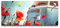 Paul Sinus Bulli 100x40cm Wandbild auf Leinwand