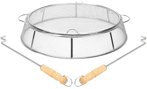 Feuerstelle, Funkenschutz, Netzschutz, Funkenschutz für Solo Stove Ranger, tragbare Outdoor-Feuerstelle, Zubehör für Hinterhof und Outdoor-Feuerstellen, heiße Glut, Edelstahl