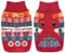 Dolahovy Hund Pullover Schneeflocke Pullover Welpen Mantel Hunde Stricken Weihnachten Winter Kleidung Outfit Xmas Hund Pullover Fleece Hund Anzug für kleine mittlere Hunde Katzen Chihuahua Red S