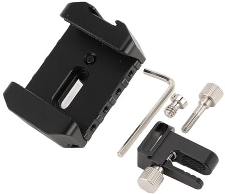 Aluminum Alloy SSD Holder Clip,SSD Mount Bracket Adjustable Securely Fasten USB Cables for T5 T7 T9 E61 Portable SSDs Aluminum Alloy Holder Clip