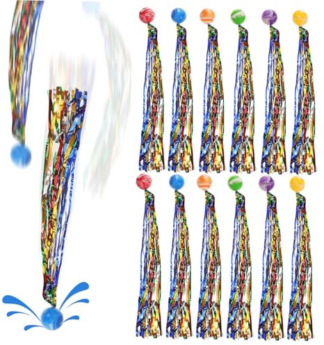 VICASKY 40stücke Hüpfbälle Für Kleine Bunte Bälle Mit Schwänzen Spielzeug Für Geburtstagsparty Goodie-bag-füllung Parade-würfe