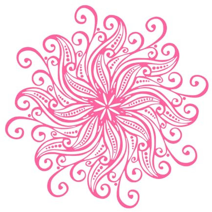 Wandtattoo Mandala groß - Gold Mandala Vinyl Wandtattoo - Boho Mandala Wandkunst Aufkleber Yoga Studio Extra groß - 100x100cm