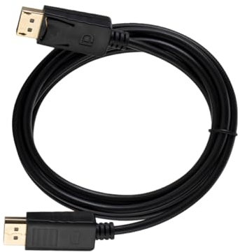NUOBESTY 1.8m Cable Displayport Macho Macho Trenzado para Streaming y Videojuegos