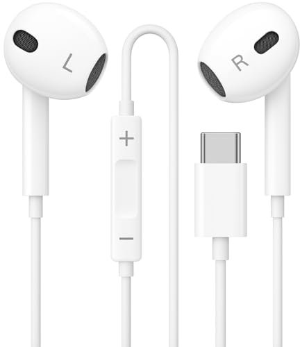 KP TECHNOLOGY In-Ear Earphones For Nothing Phone (3), Headphones Headset Earbuds with In-Line Remote Control (WHITE) (VDEAR-001)