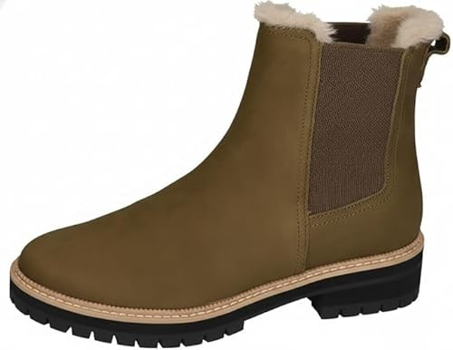 TOMS Bennet Women's Ankle Boots, Green Olive, 4 UK