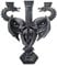 Nemesis Now Kerzenhalter Drachenaltar 33cm schwarz